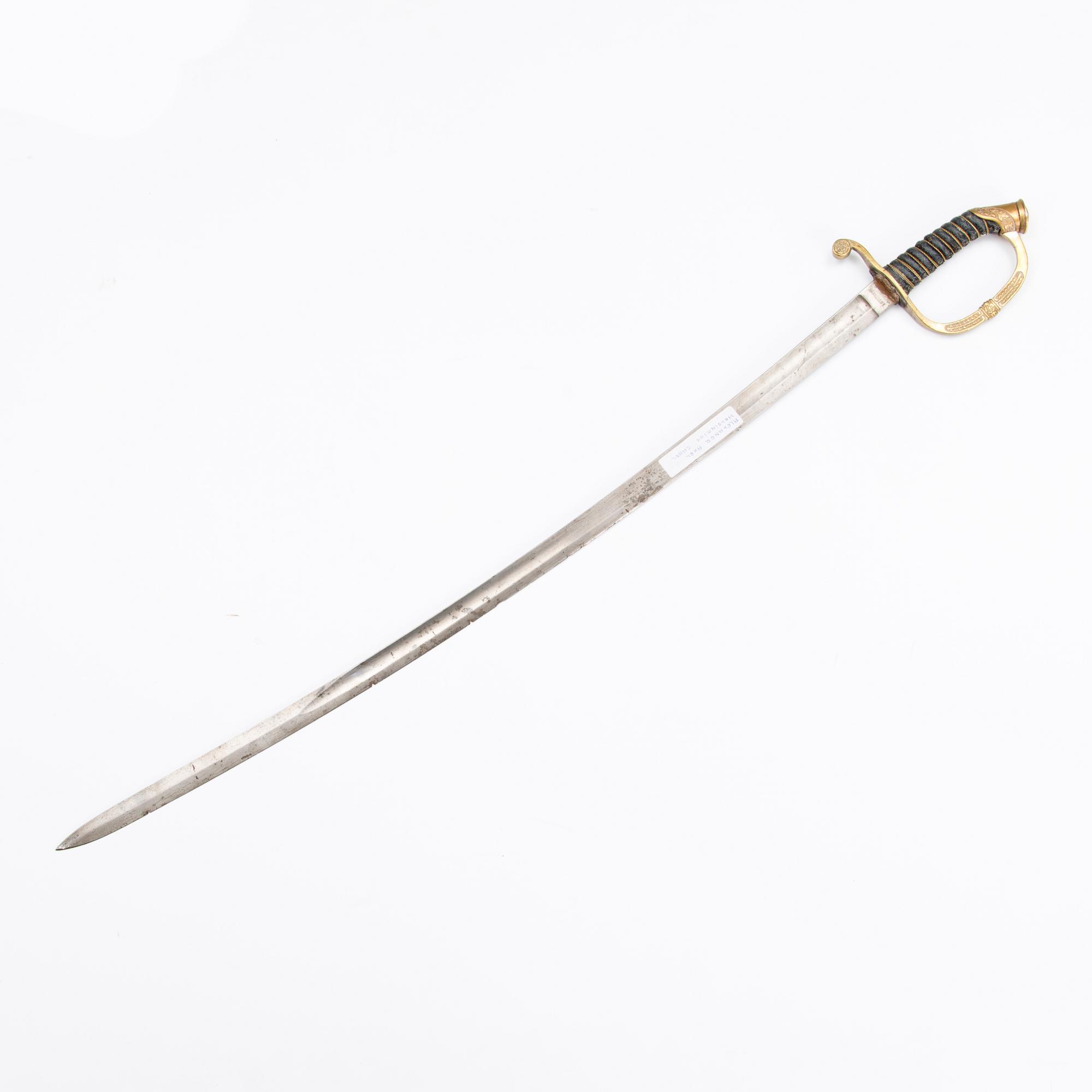 A Russian infantry officer's sword, model 1841-65.