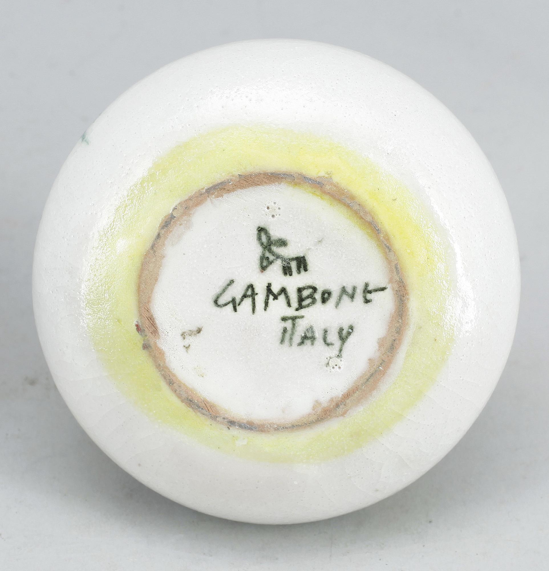 PARTI KERAMIK, 3 delar, Guido Gambone, Italien, omkring 1900-talets mitt.