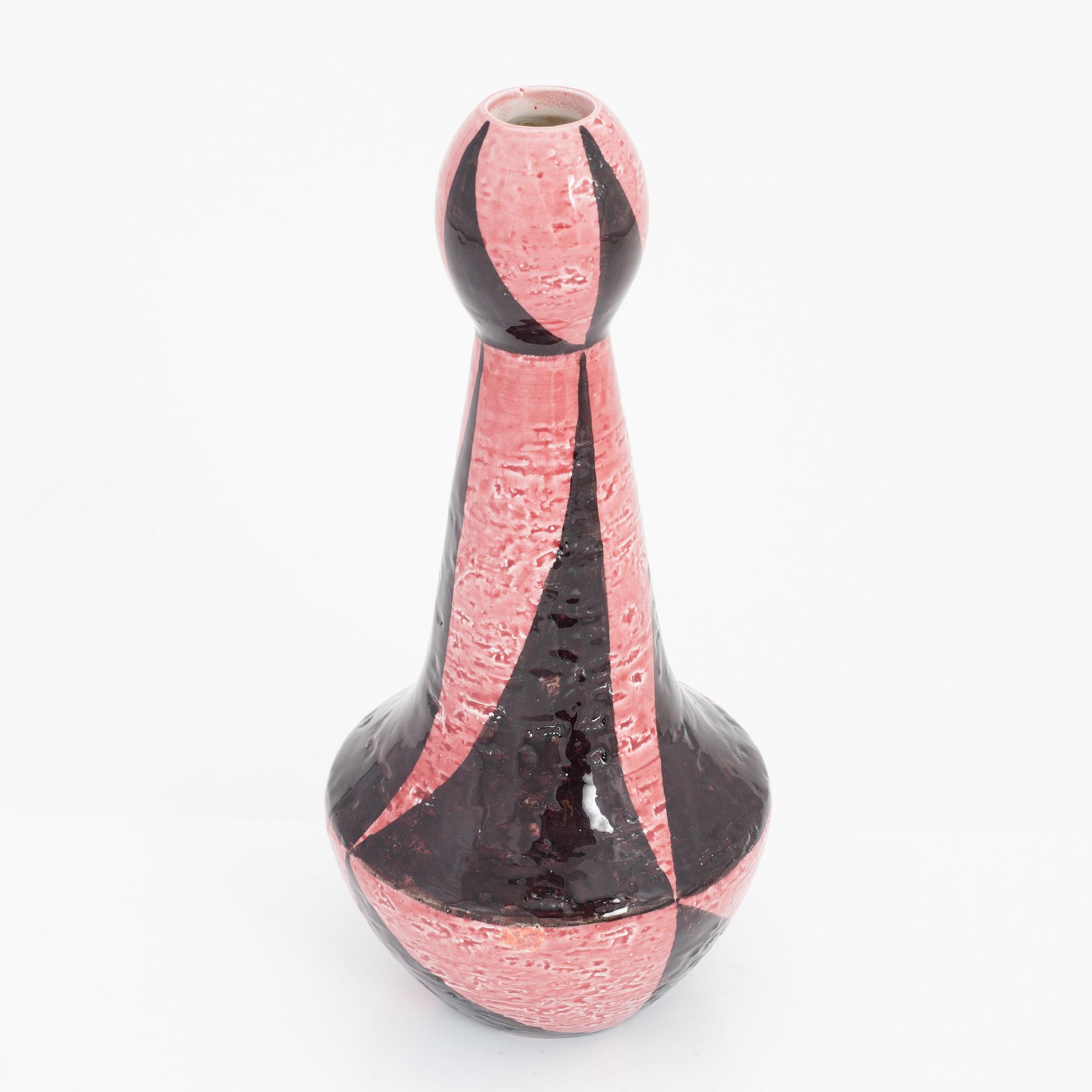 Vilhelm Bjerke-Petersen, a stoneware vase, Rörstrand, Sweden, signed 1951-52.