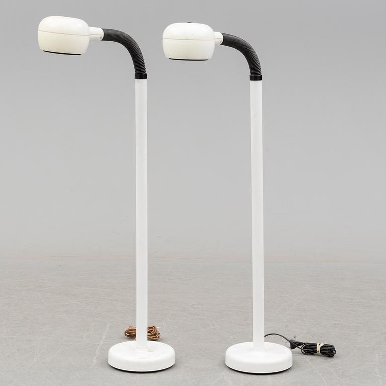 a pair of "Kobra" floor lights by Fagerhults belysning in the 1970's-/1980's.