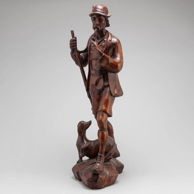 SKULPTUR, betsat trä, sydtyskland, 1900-tal.