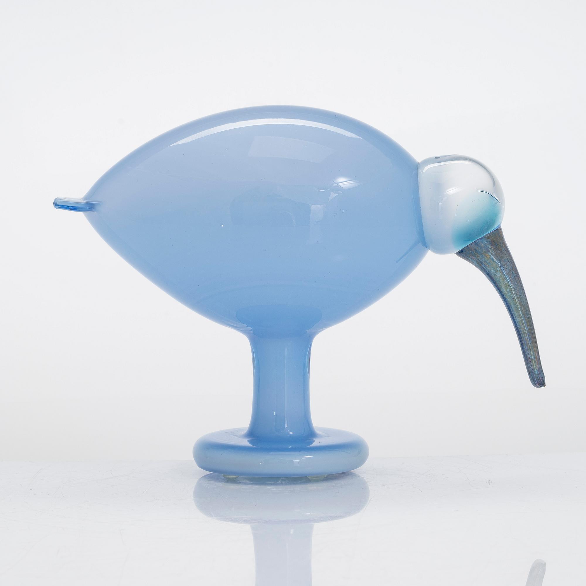 Oiva Toikka, Oiva Toikka, glasfågel, signerad O. Toikka Nuutajärvi och numrerad 630/750.