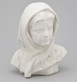 OKÄND KONSTNÄR, skulptur, gips. Otydl sign, Firenze. 1900-talets början.
