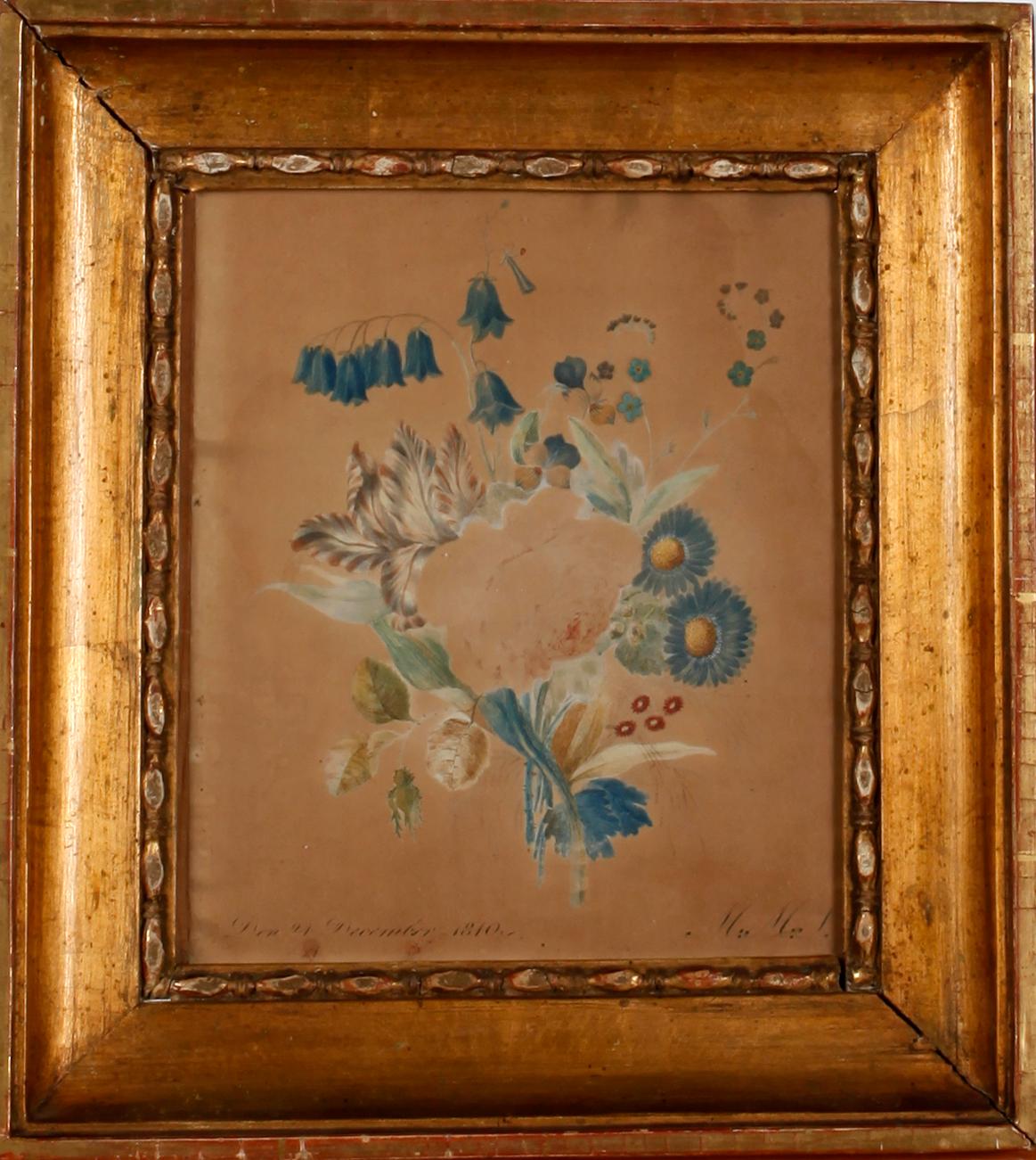 OKÄND KONSNÄR, akvarell. Sign och dat 1810.
