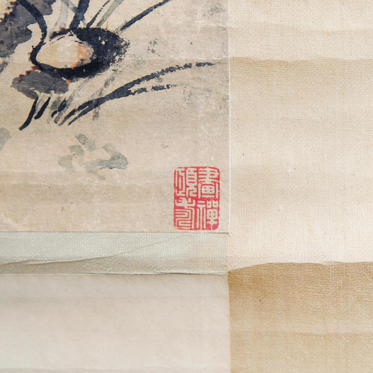 KAKEMONO, blandteknik, Kina, 1900-tal.