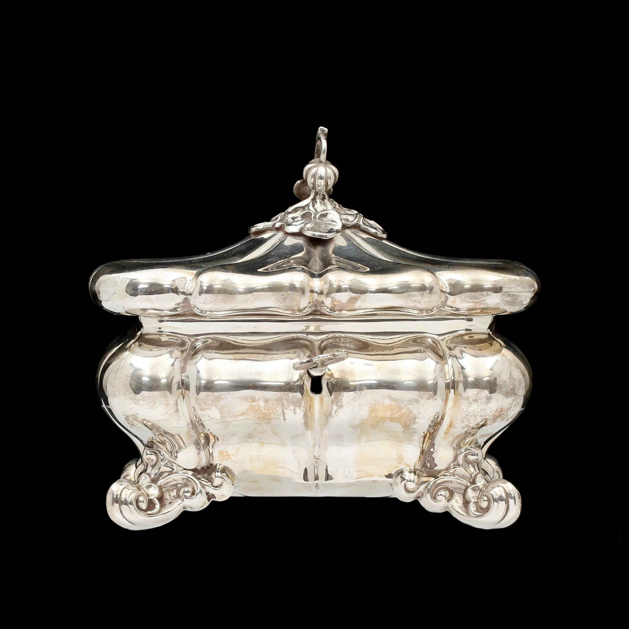 SOCKERSKRIN, silver, A.G Dufva 1918. 650gr.