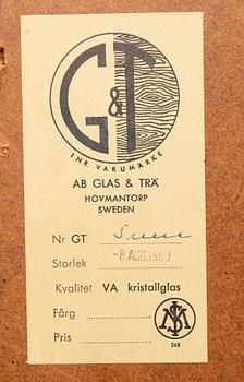 Hallmöbel, Glas & Trä, Hovmantorp, 1900-talets mitt, spegel, byrå.