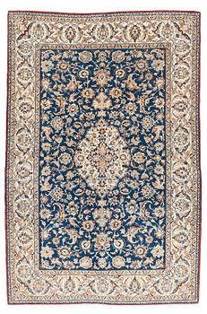301. A semi-antique Nain Tuteshk rug c. 168 x 110 cm.