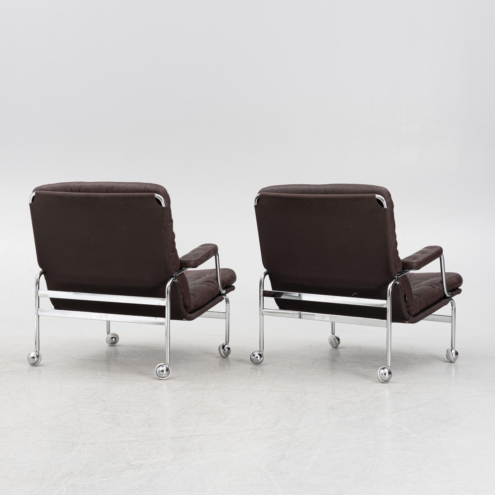 Bruno Mathsson, fåtöljer, ett par, "Karin", Dux.