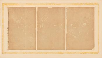 Toyohara Chikanobu, "The Front of Chiyoda Palace - Chiyoda no On-omote - Hunting at Kokinbara".