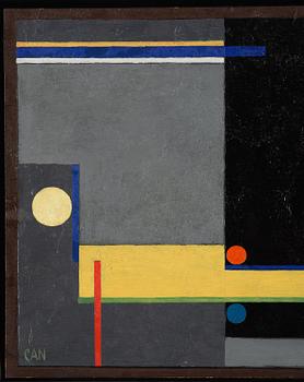 Gösta Adrian-Nilsson, "Vit cirkel Horisontell".