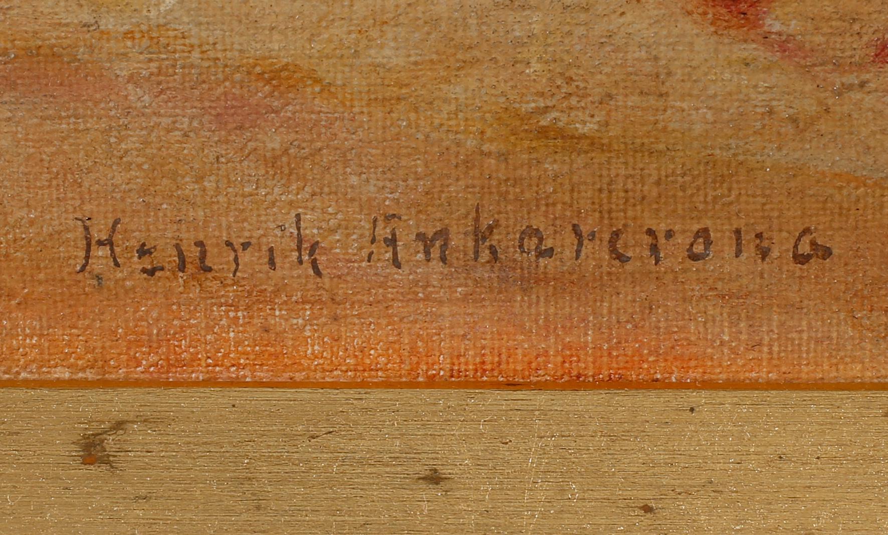 HENRIC ANKARCRONA, olja på pannå, signerad.