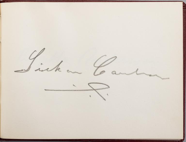 COLLECTION OF AUTOGRAPHS AND PHOTOS, including Swedish actors Bibbi Andersson, Povel Ramel and Sickan Carlsson.