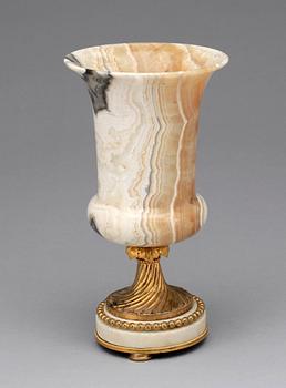 URNA, alabaster, empirestil, 1800-tal.