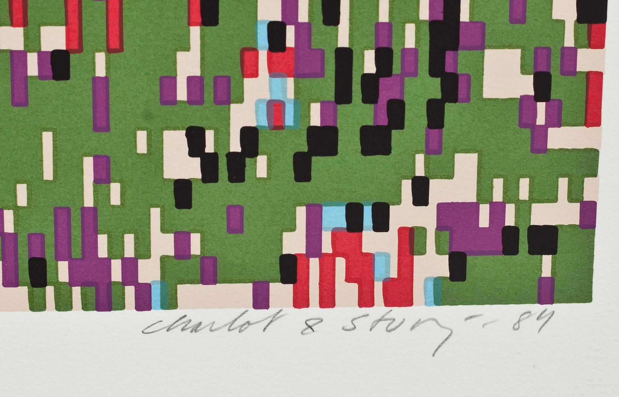 STURE JOHANNESSON och CHARLOTTE JOHANNESSON, färgserigrafi, signerad, numrerad 120/200 och daterad- 84.
