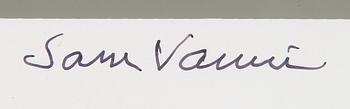 Sam Vanni, serigrafia, näyttelyjuliste, signeerattu Sam Vanni.