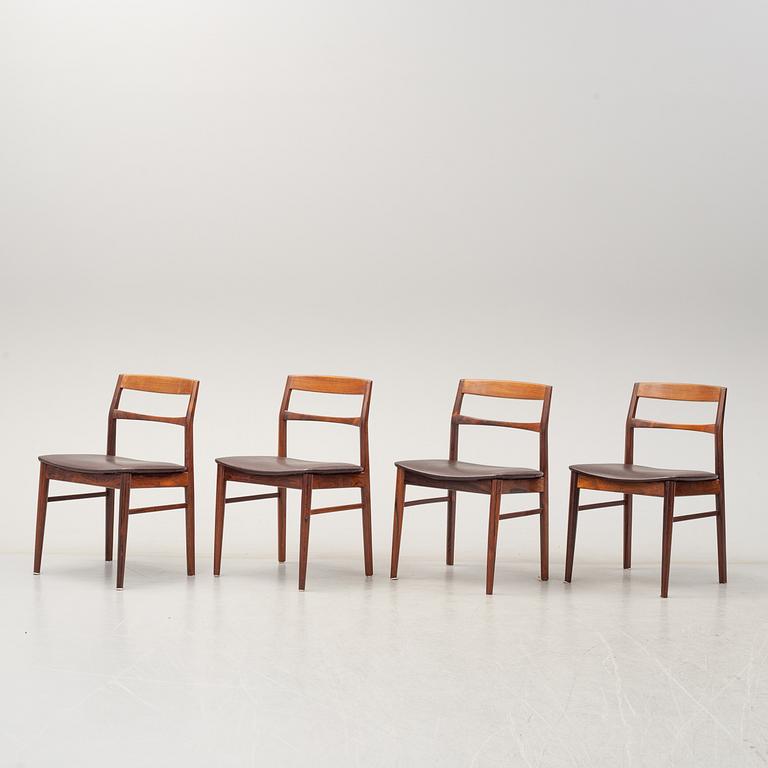A second half of the 20th Century five piece dining suite, Vejle Stole & Möbelfabrik, Denmark.