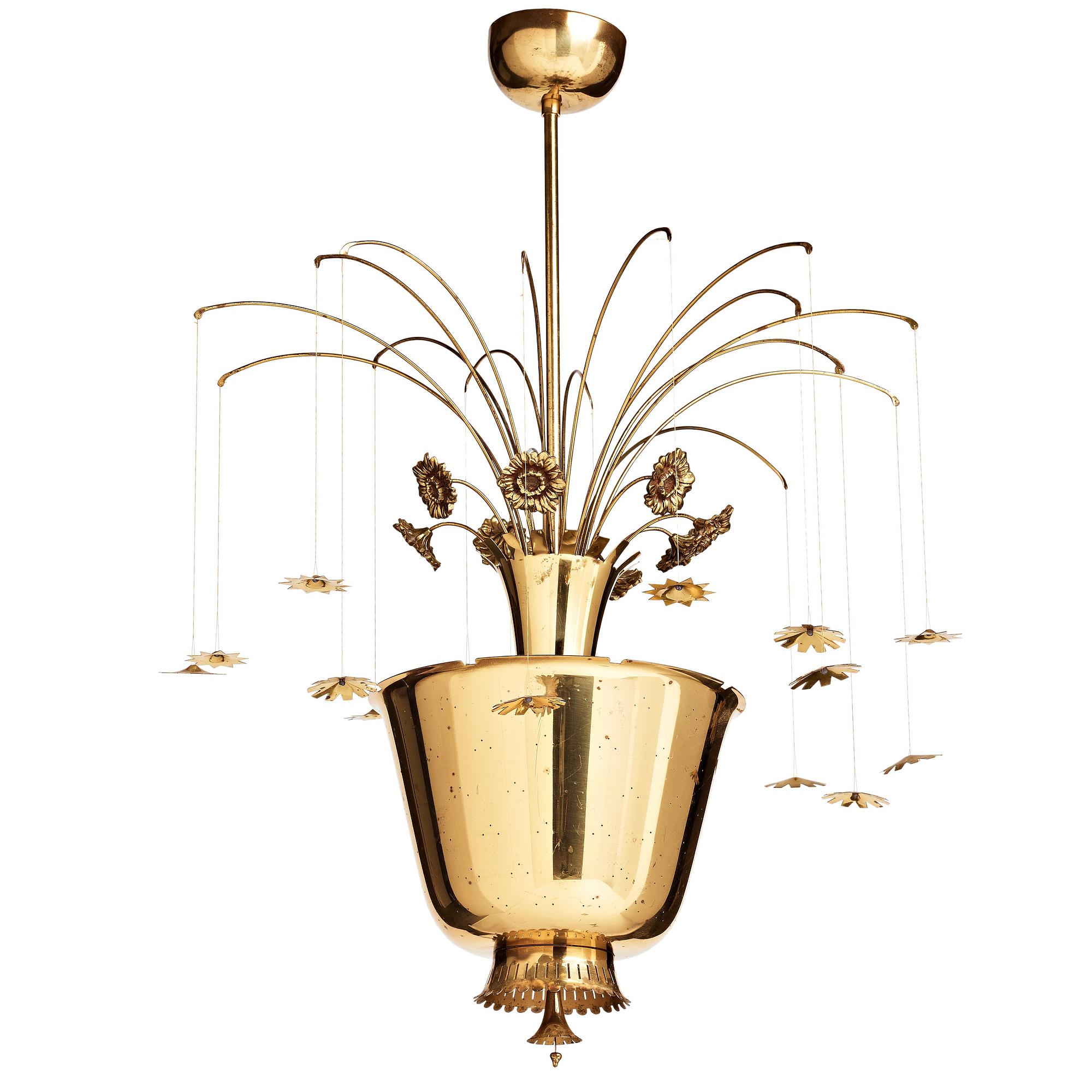 Bröderna Malmströms Lampvarufabrik, a Swedish Modern ceiling lamp, 1940's.