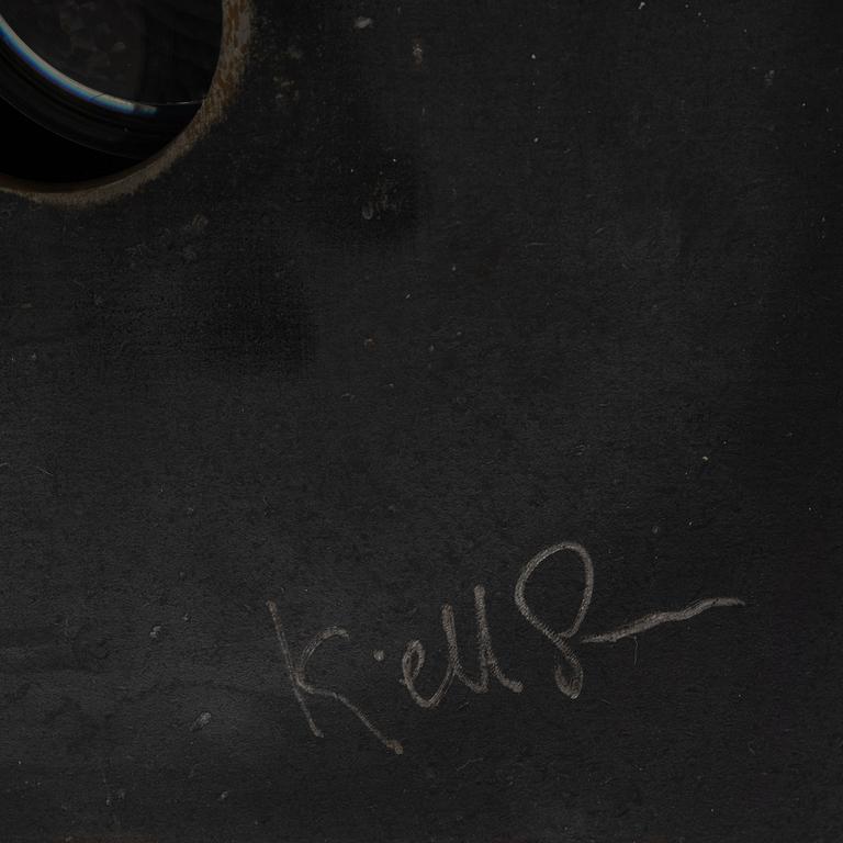 Kjell Engman, skulptur, glas, unik, på piedestal, Kosta Boda.