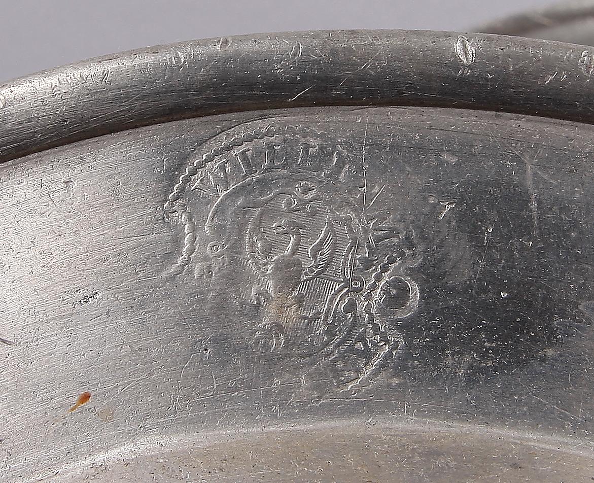 TALLRIKAR, 4 st, tenn, bl a Sverige, 1793.
