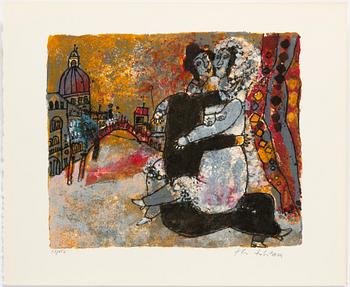 THEO TOBIASSE, PORTFOLIO with 4 lithographs in colour, signed 27/150.