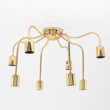 A model 2358 brass ceiling lamp by Josef Frank for Firma Svenskt Tenn.