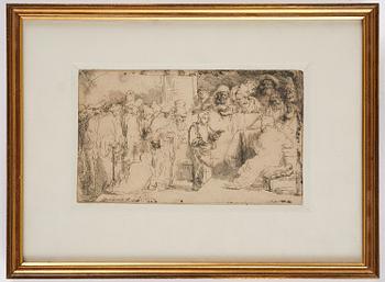 Rembrandt Harmensz van Rijn, Christ Disputing with the Doctors; a sketch.
