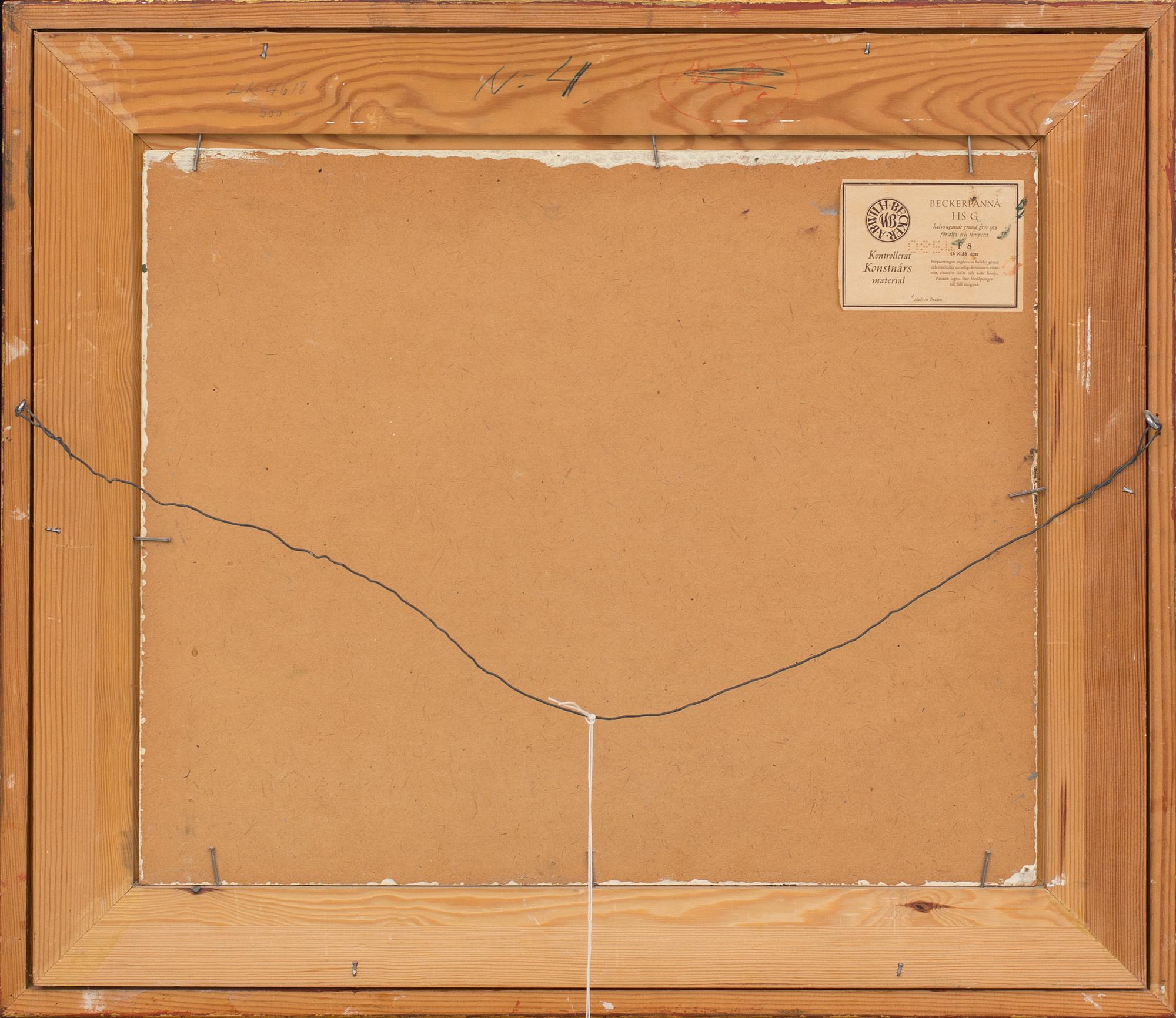 OLLE NORDBERG, oil on panel, signed,