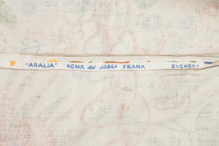 DRAPERIER, 3 våder (dubbla), "Aralia", Josef Frank, firma Svenskt Tenn, 1900-talets andra hälft.
