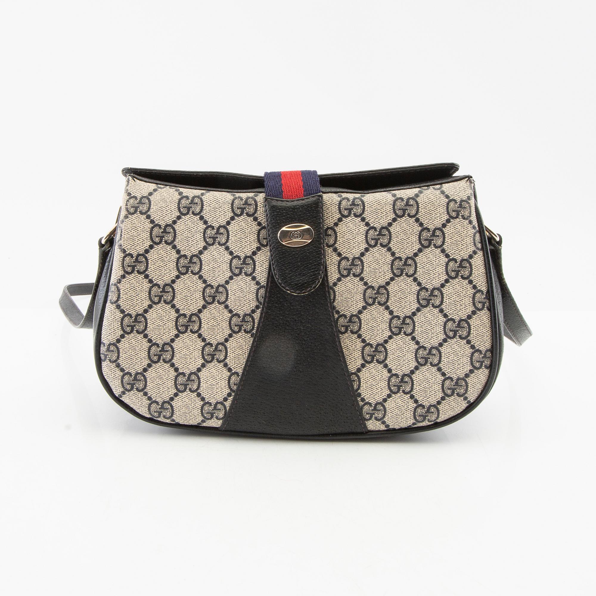 Gucci, väska samt portmonnä vintage.