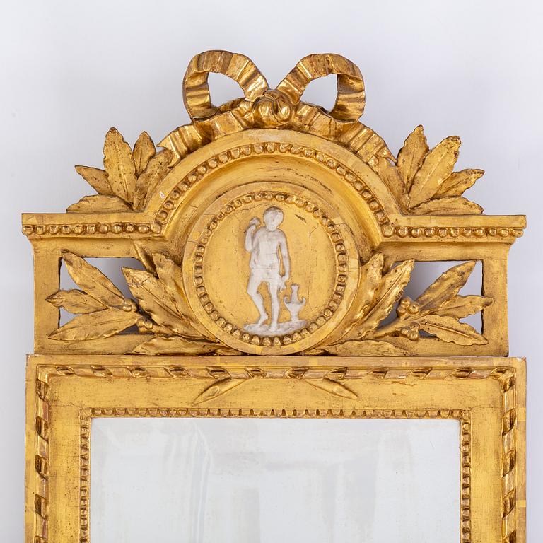 A Gustavian mirror by Johan Åkerblad 1788.