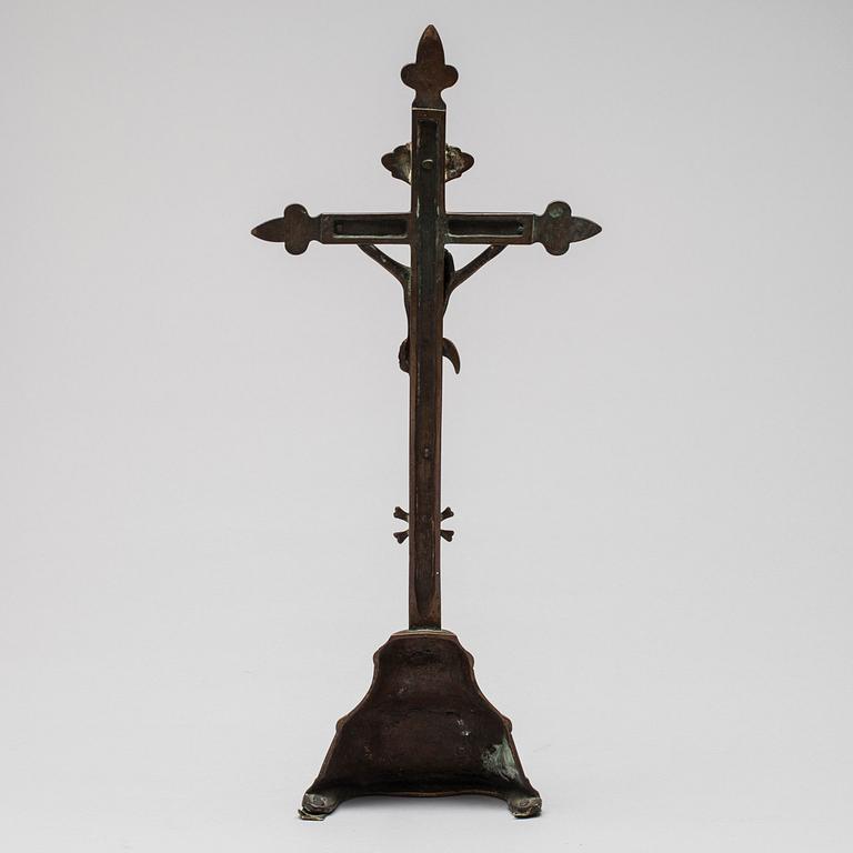 KRUCIFIX, koppar, 1700/1800-luku.