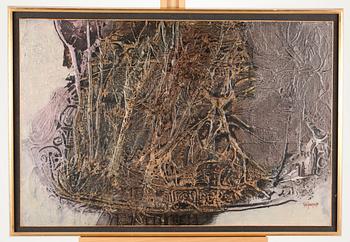 FRITZ JACOBSSON, olja på pannå, signerad och daterad -70.