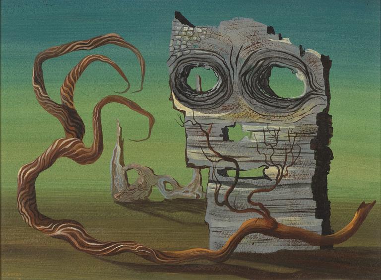 Esaias Thorén, gouache, signerad och daterad 1941.
