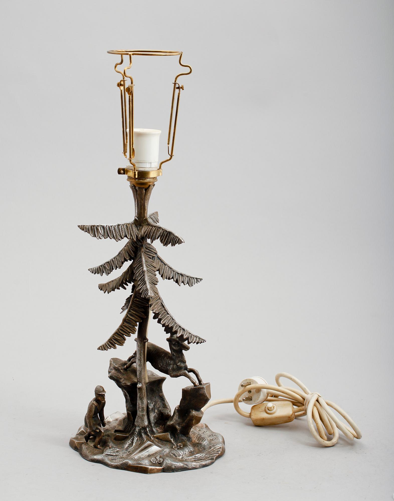 BORDSLAMPA, pläter, James Deakin, Sheffield, 1800-talets andra hälft.