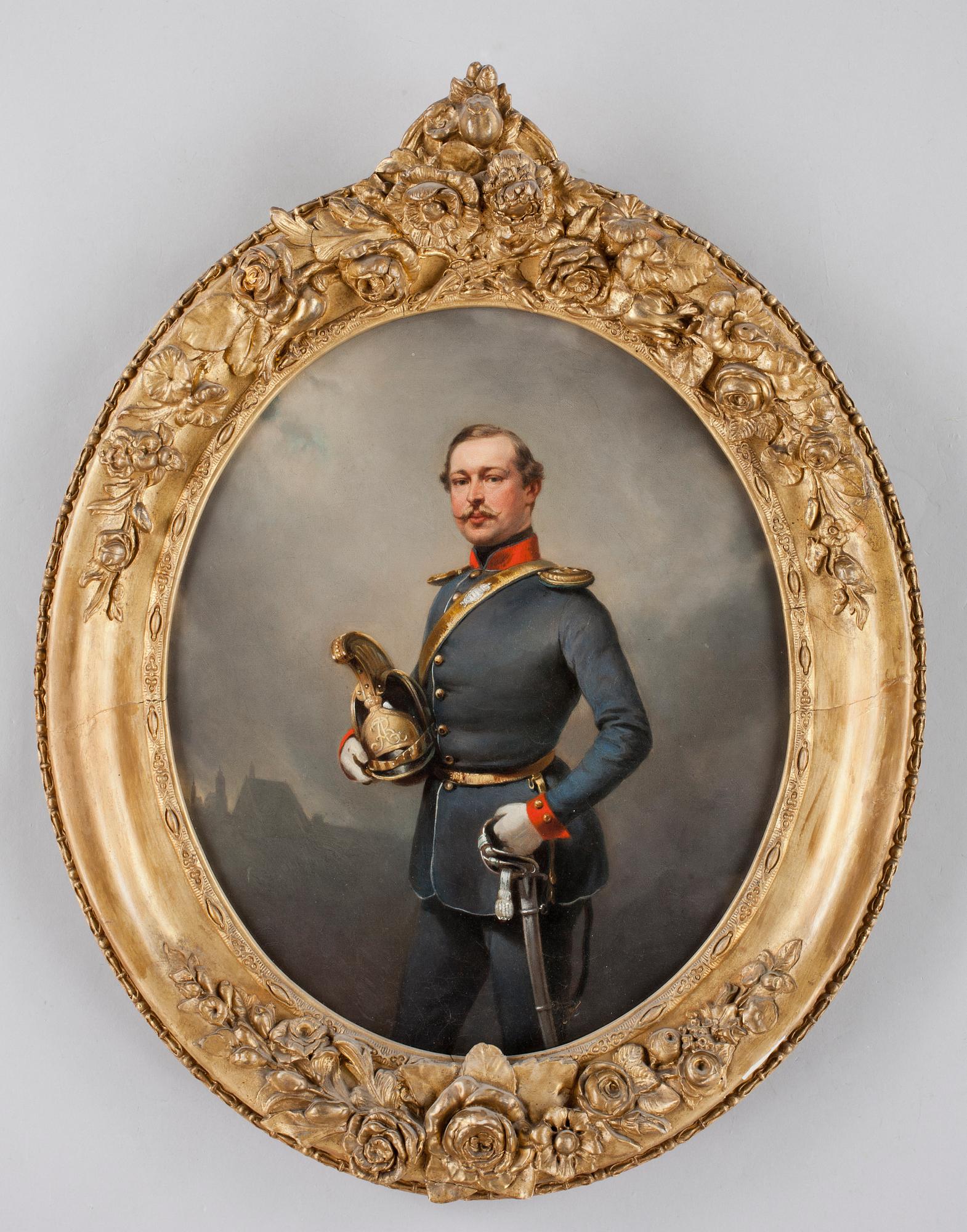 OKÄND KONSTNÄR,  ett par, olja på duk, 1800-tal. Bär otydlig sign.