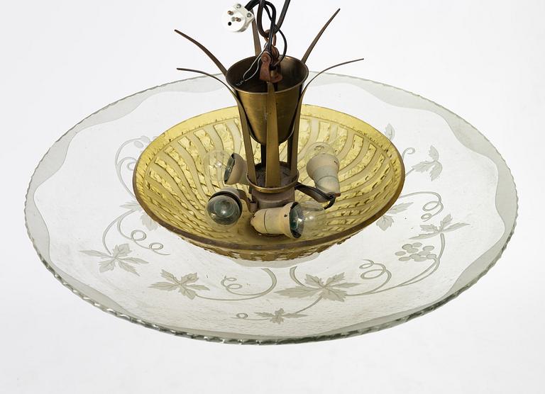 Ceiling lamp, first half of the 20th century.