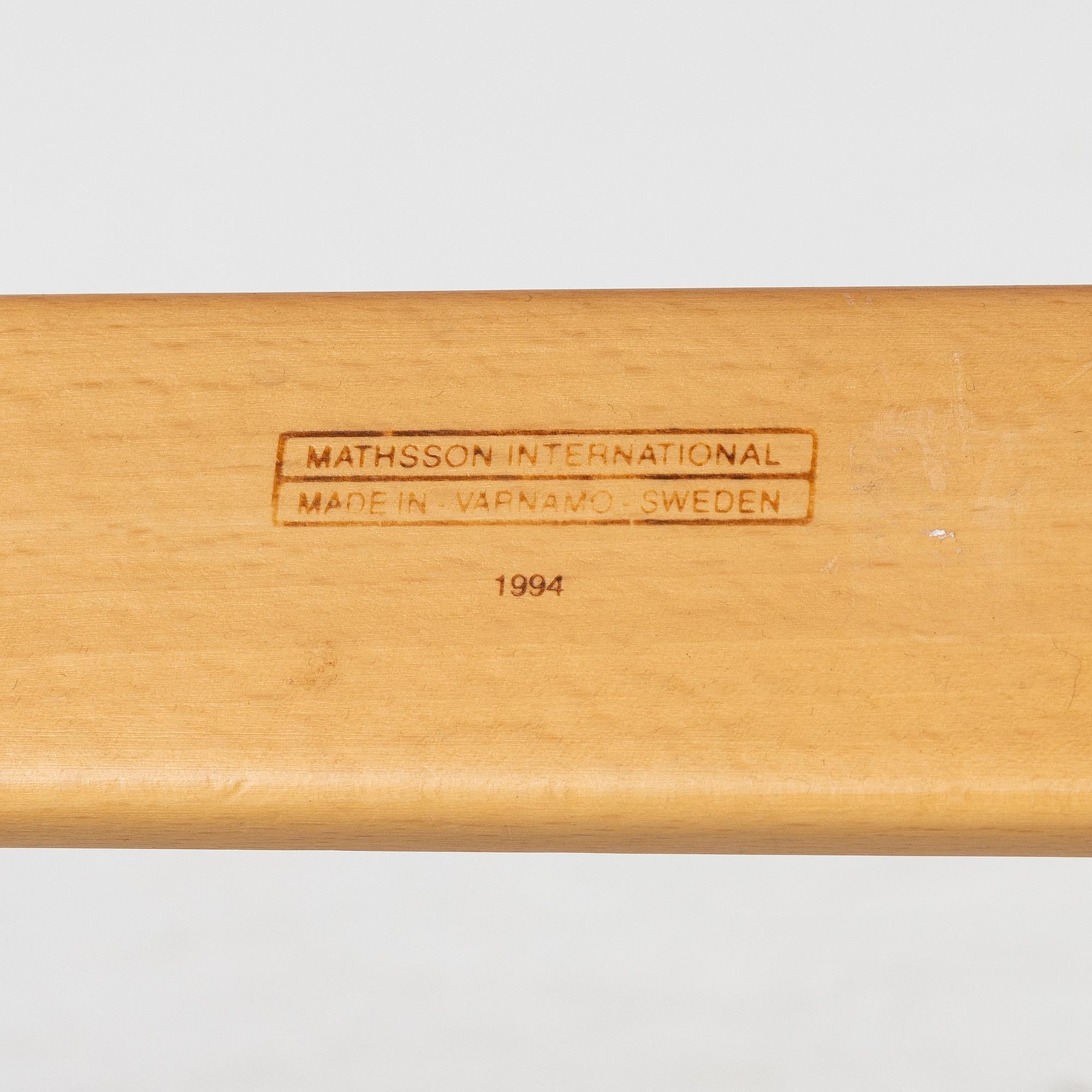 Bruno Mathsson, Armchair, 'Mina', Mathsson International, 1994.