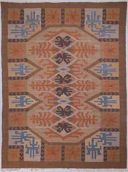 SAELAN ANNA, Karvalankamatto, Kotiteollisuus Oy Orkamo, 1920-luku. Noin 345x260 cm.