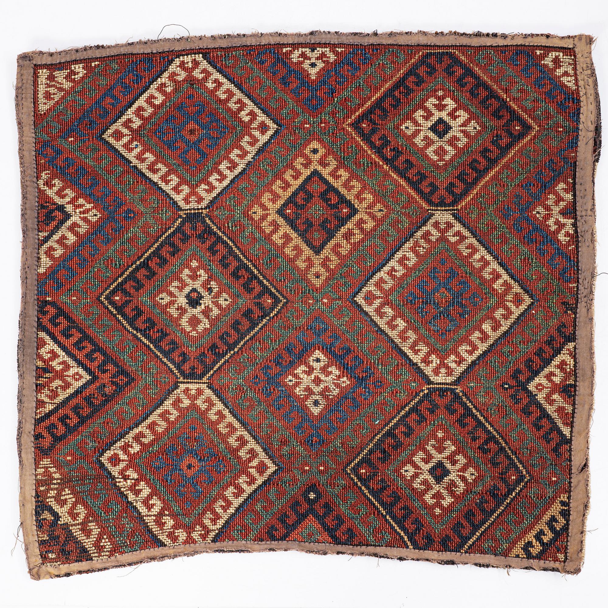 Textil, Jaff, Kakasus, ca 51 x 46 cm.