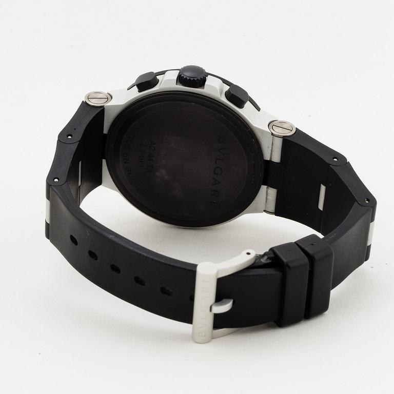 BVLGARI, Diagono, chronograph, wristwatch, 42 mm.