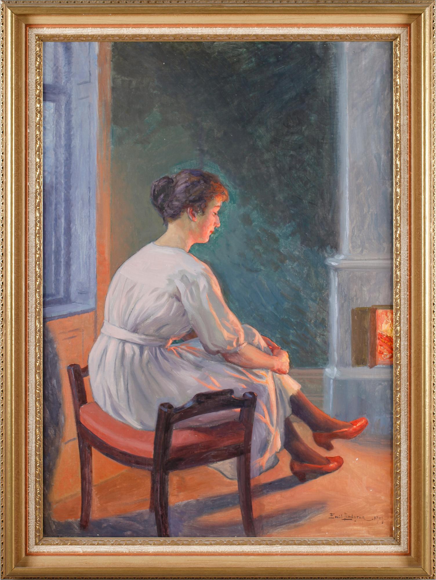 EMIL LINDGREN, olja på duk, signerad och daterad 1919.