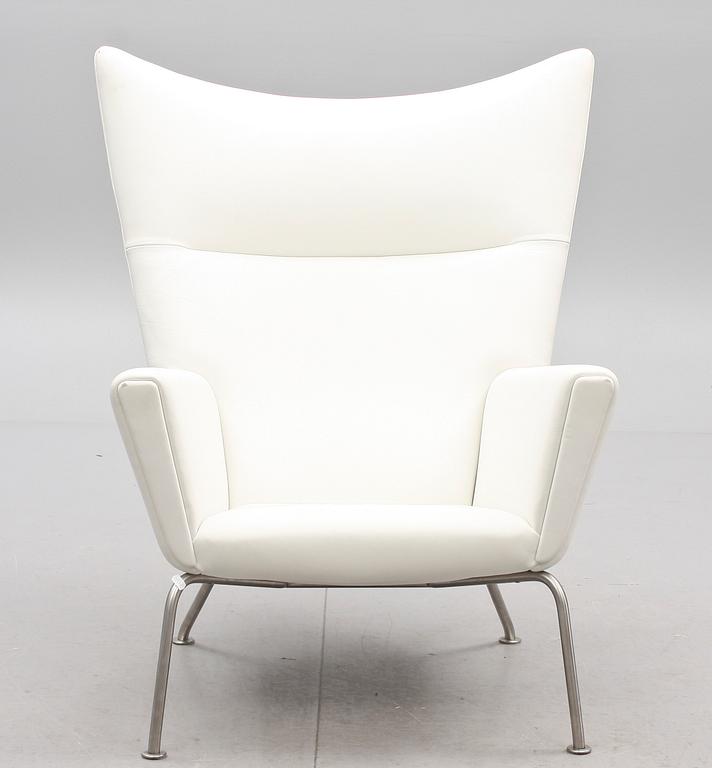 FÅTÖLJ, "Wing chair" modell CH445, Hans J. Wegner, Carl Hansen & Søn. Formgiven 1960.