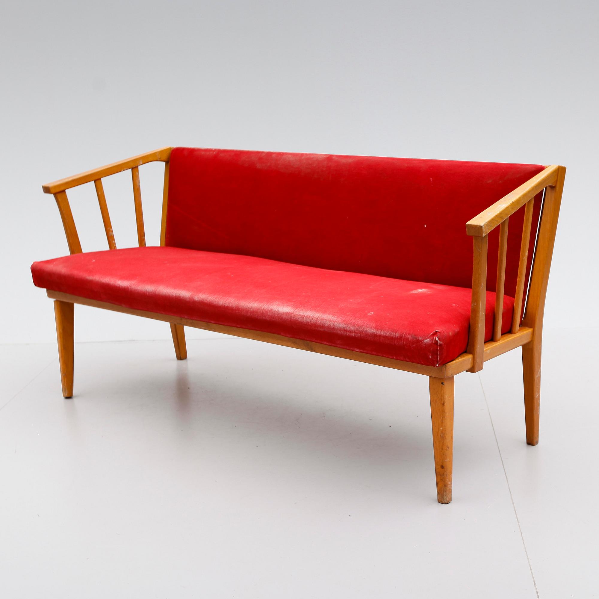 SOFFA, Carl Malmsten, AB O H Sjögren, Tranås, 1900-talets mitt.