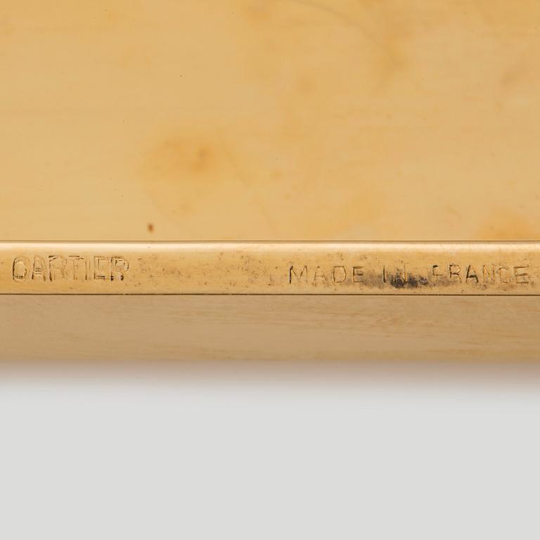 Cigarettetui Cartier 18K guld med safirer.