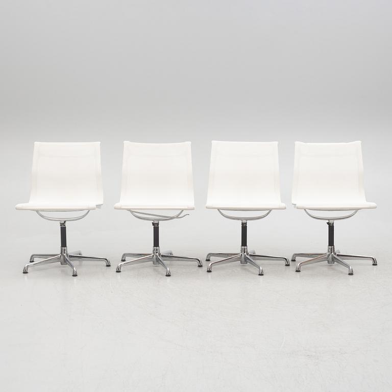 Charles & Ray Eames, four of model EA 108 chairs, ICF, 1980s.