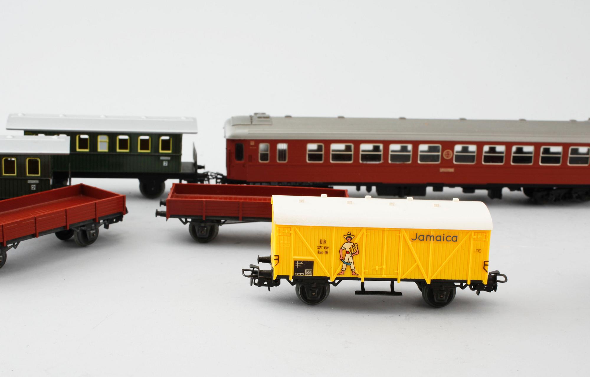 A lot of Märklin train parts, second half of the 20th century.