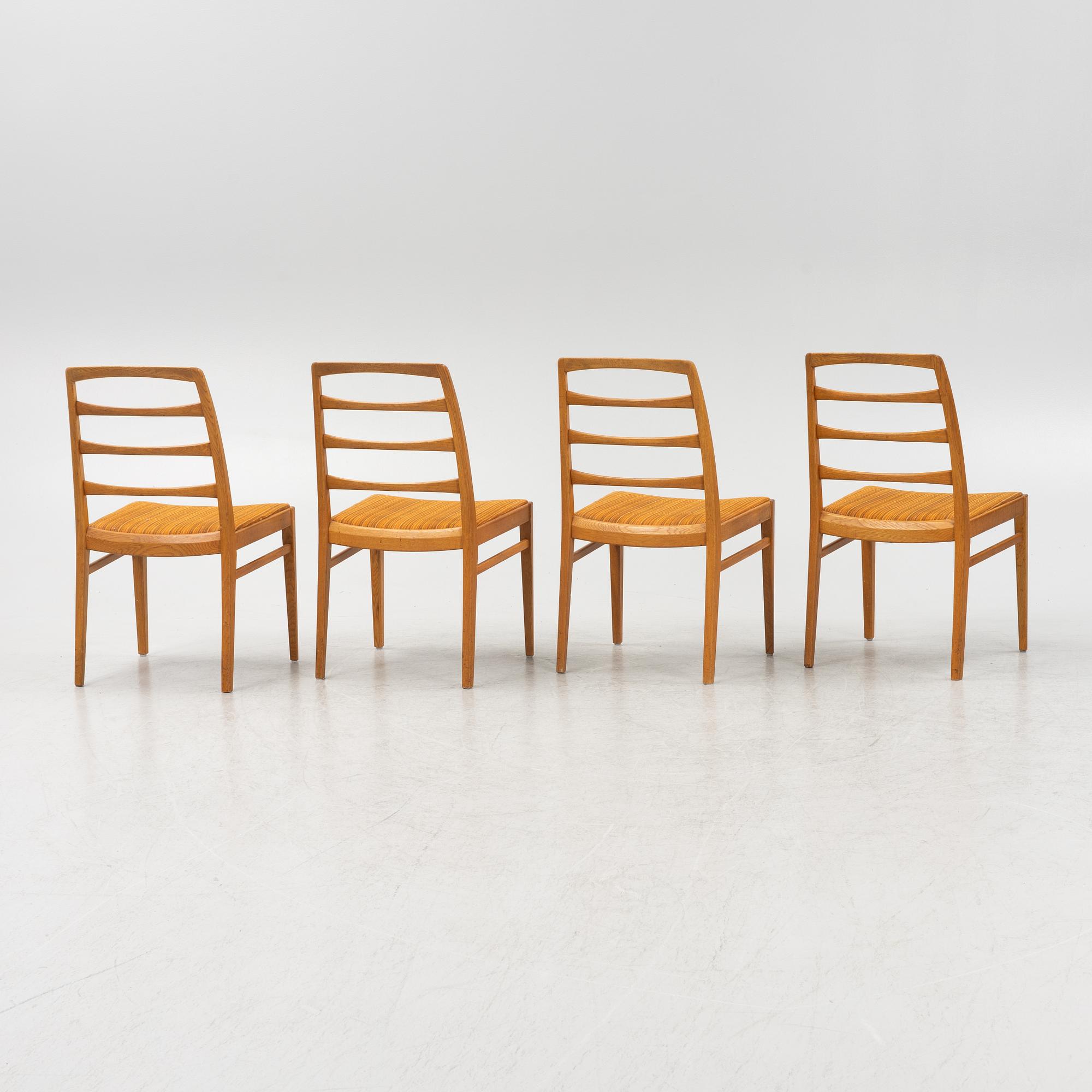 Bertil Fridhagen, stolar, 4 st, "Reno 4", Bodafors, 1950-tal.