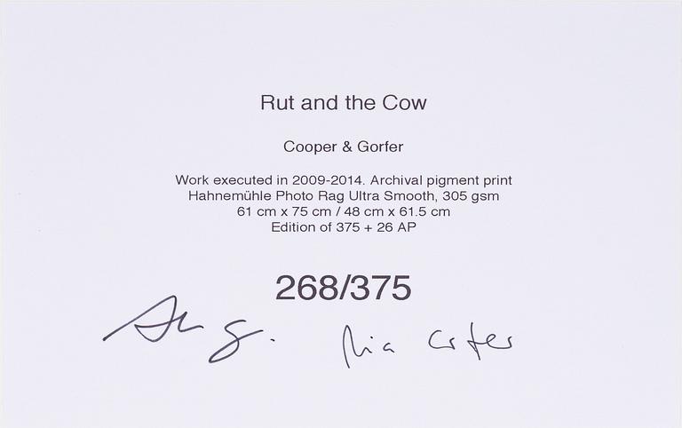 Cooper & Gorfer, archival pigment print, signed 268/375 verso.