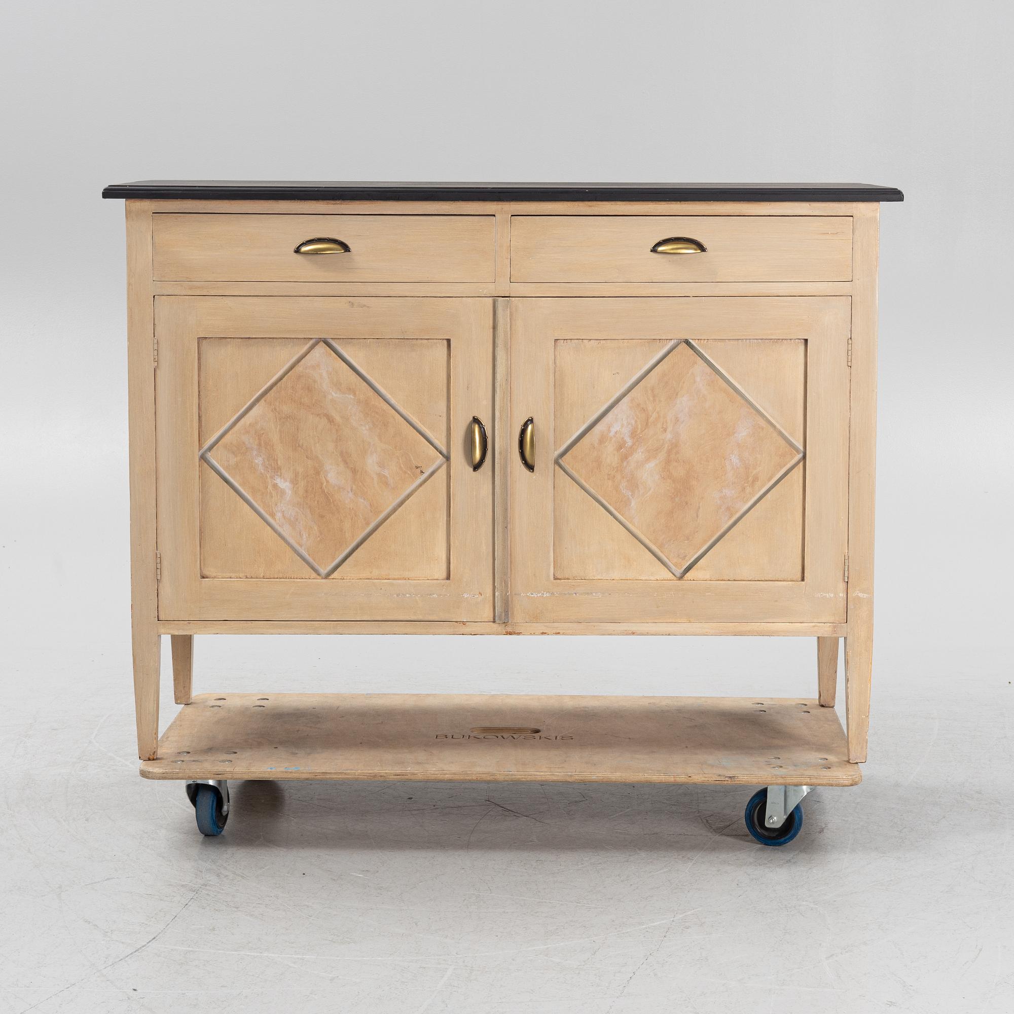 A painted sideboard, 20th Century.